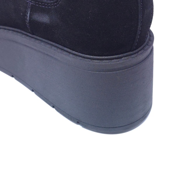 La Canadienne Haskell Black Suede Wedge Booties Waterproof - Picture 7 of 9